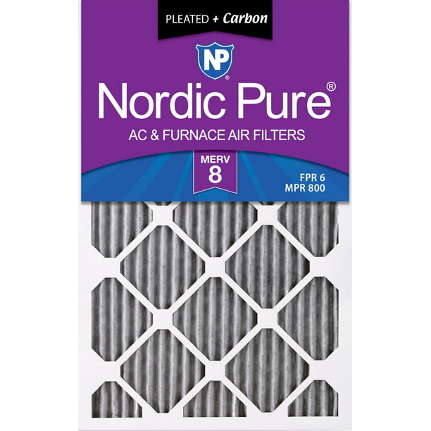 Nordic Pure 18x20x1 Exact MERV 12 Pleated AC Furnace Air Filters 6 Pack 